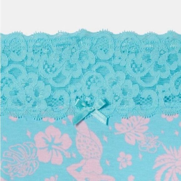 NWT torrid Cotton Mid-Rise Thong Lace Trim Panty 1 1x - Picture 3 of 7